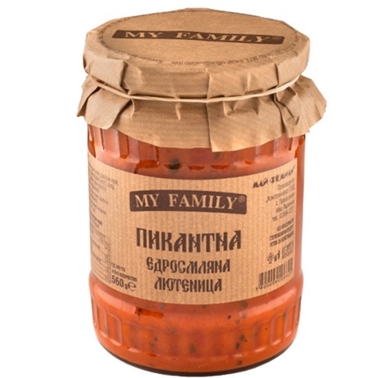ПИКАНТНА ЕДРОСМЛЯНА ЛЮТЕНИЦА MY FAMILY 560ГР.*6БР. 0