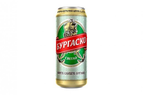 БИРА БУРГАСКО СВЕТЛО 500МЛ.*12БР. КЕН 0